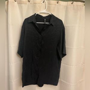 Zara black oversized romper - size Medium